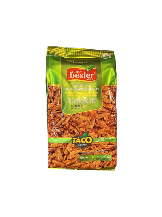 CAN BESLER Geroosterde Gezouten Zonnebloemzaden & Tacosaus - 250 g