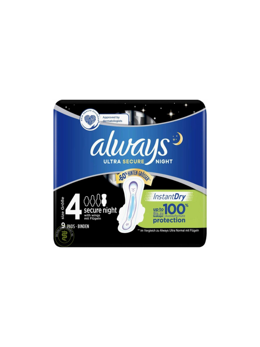 ALWAYS Ultra Secure Night Maandverband - 6 pads