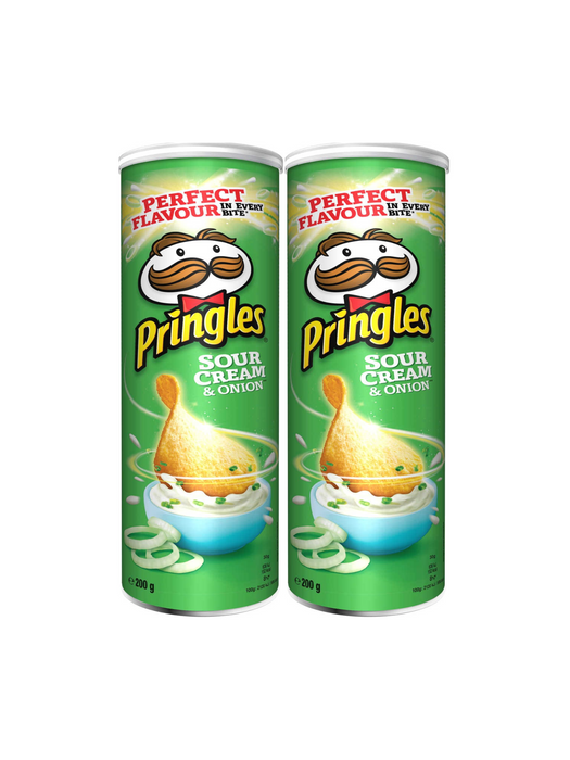 PRINGLES Sour Cream & Onion - 2 x 200 g