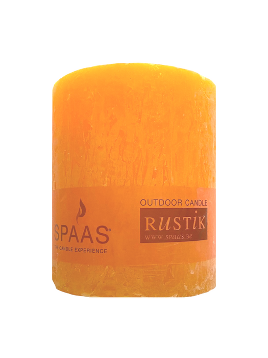 SPAAS Rustieke Cilinderkaars Kaneelbruin - 70 x 80 mm