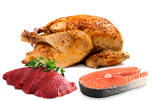 Vlees, vis en vegetarisch