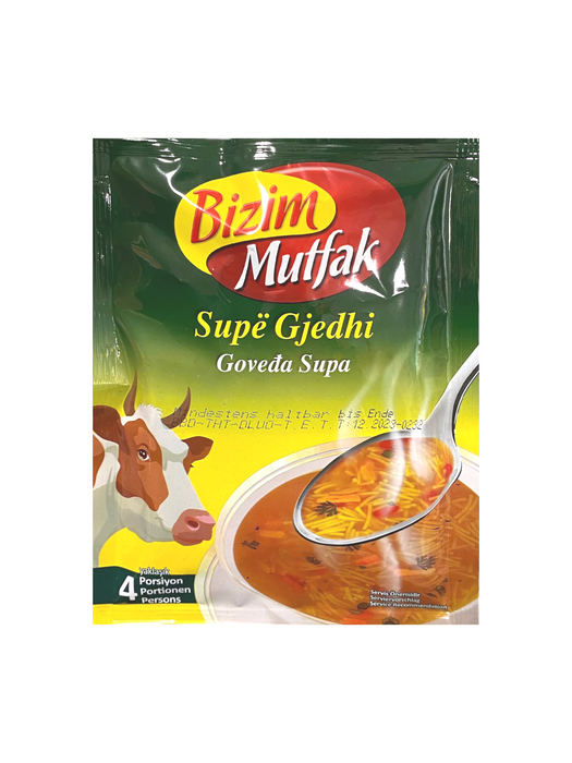 BIZIM MUTFAK Noodle Soep met Rundvleessmaak - 65 g