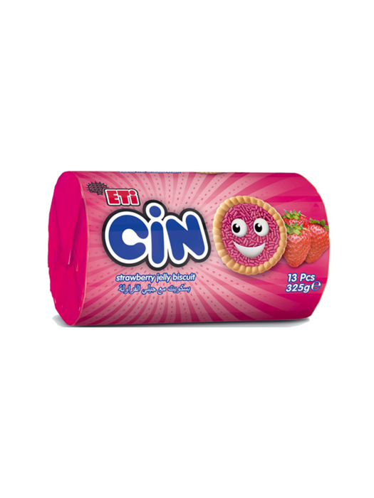 ETI Cin Strawberry Jelly Biscuit - 325 g