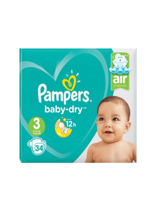 PAMPERS Baby-dry - 34 stuks