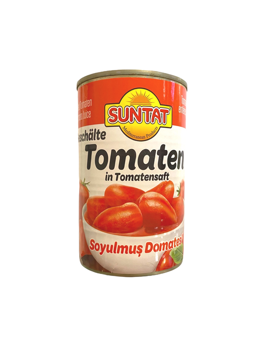 SUNTAT Gepelde Tomaten in Tomatensap - 400 g