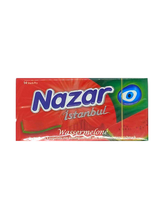 NAZAR Suikervrije Kauwgom Watermeloen - 27 g
